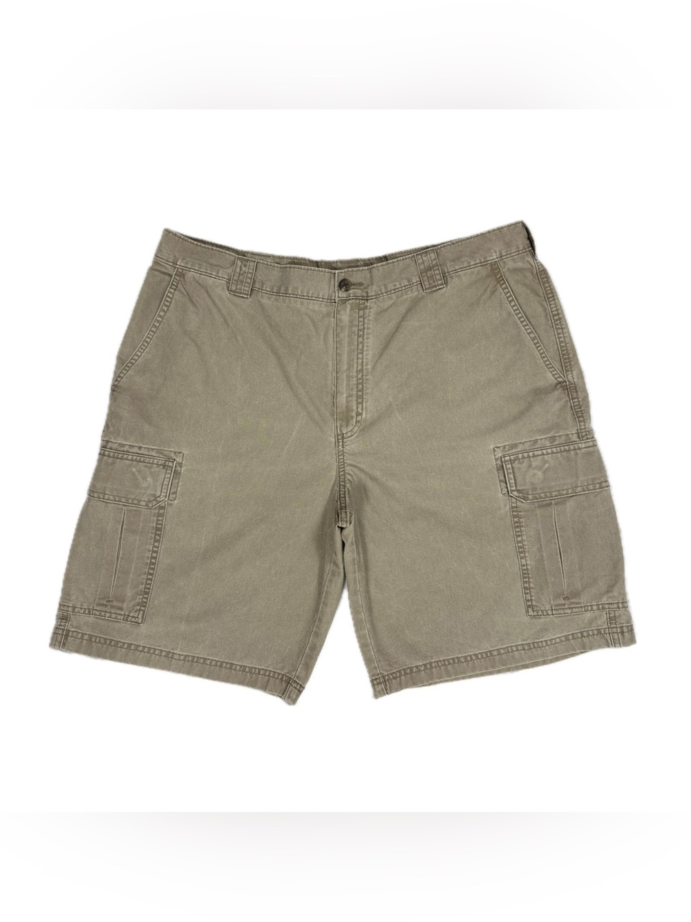 LL Bean 100% cotton khaki tan Allagash cargo shorts men’s W37 (measures 36)